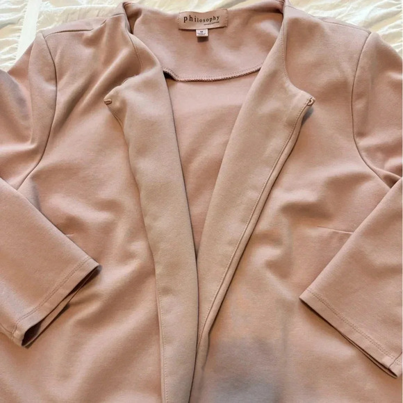 Philosophy Baby Pink Blazer Size Medium - Picture 1 of 7